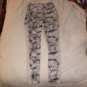 Marble full length leggings